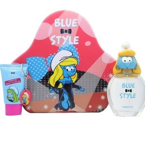 Nwt Smurfs Smurfette Blue Perfume Cartoon Gift Set & Body Wash Kid Teen Adult